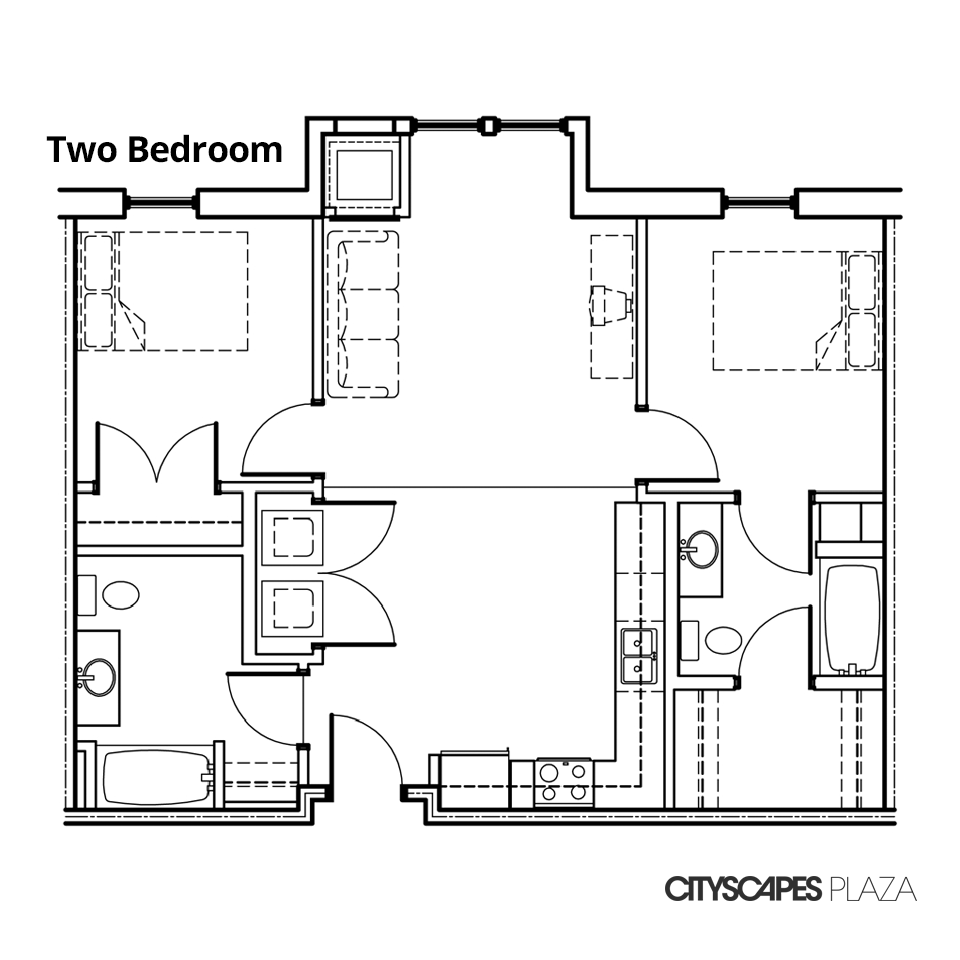 Cityscapes Plaza Two Bedroom Apartment