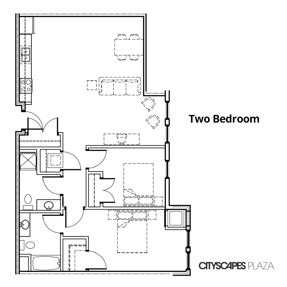 Cityscapes Plaza Two Bedroom Apartment