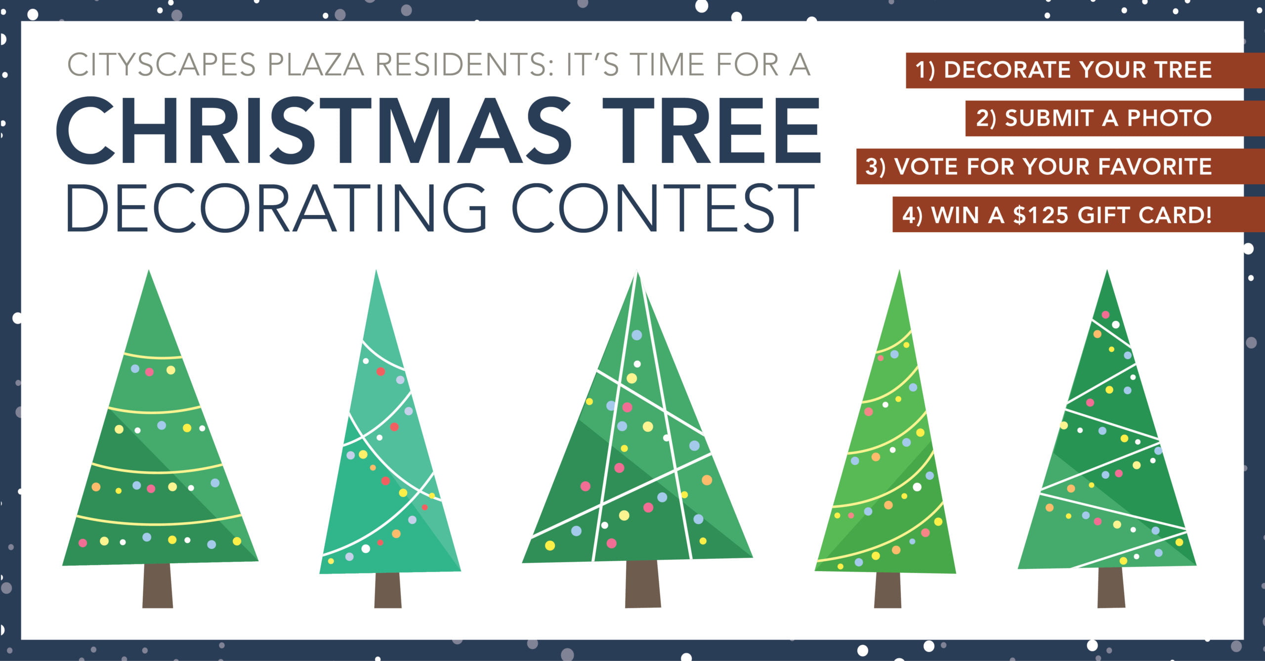 Christmas Tree Decorating Contest Cityscapes Plaza